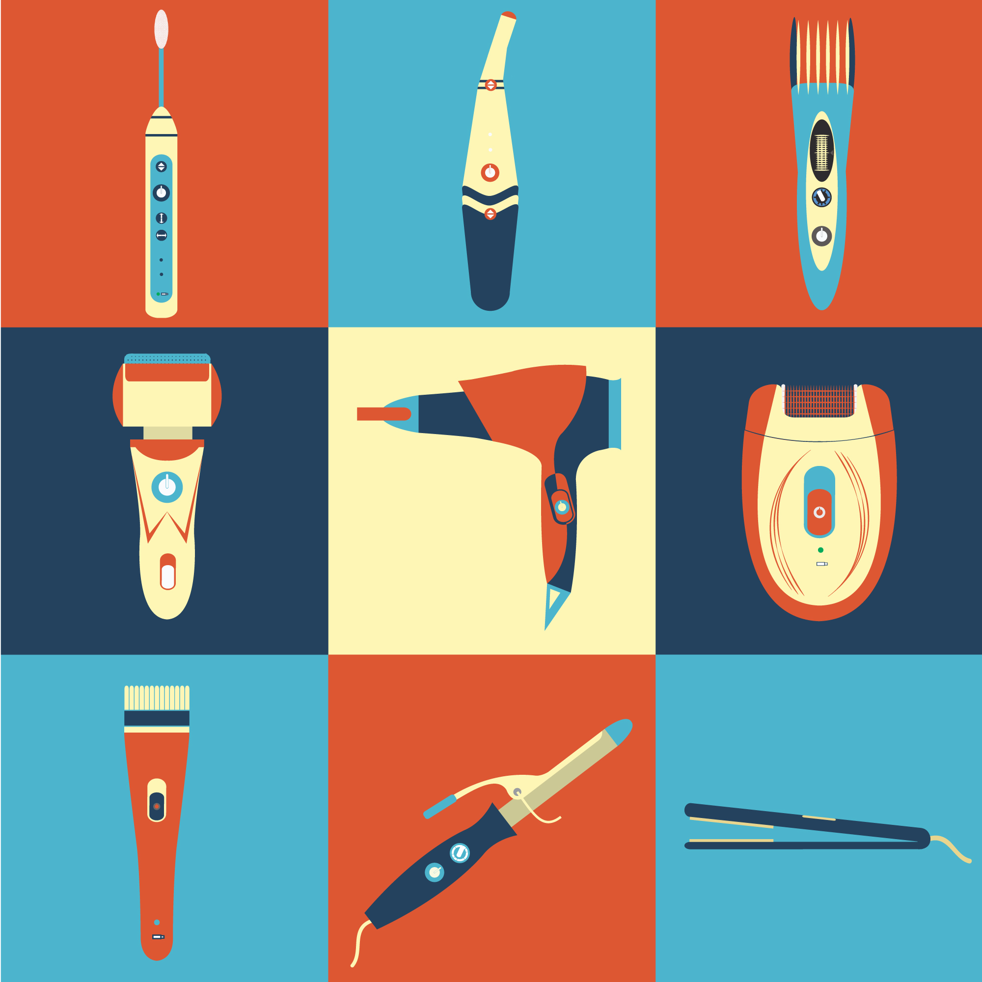 Personal electronics and hair tools